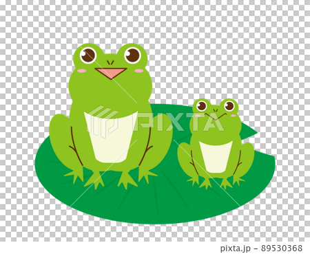 かわいいカエル ベクターイラスト かわいいカエル ベクターイラスト 89530368