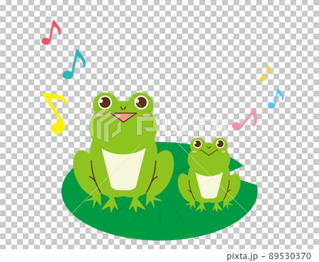 かわいいカエル ベクターイラスト かわいいカエル ベクターイラスト 89530370