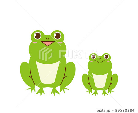 かわいいカエル ベクターイラスト かわいいカエル ベクターイラスト 89530384