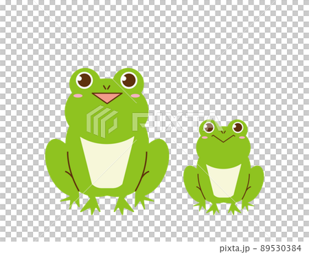 かわいいカエル ベクターイラスト かわいいカエル ベクターイラスト 89530384