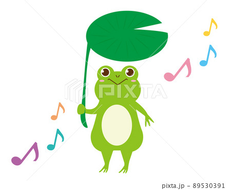 かわいいカエル ベクターイラスト かわいいカエル ベクターイラスト 89530391