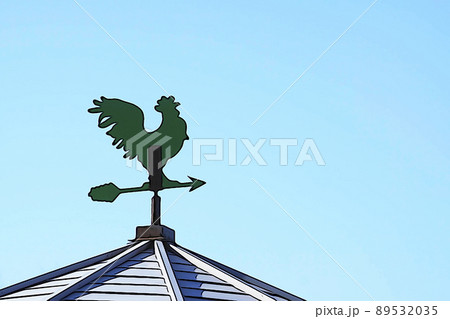 パステル調　”風見鶏”　イラストイメージ 89532035