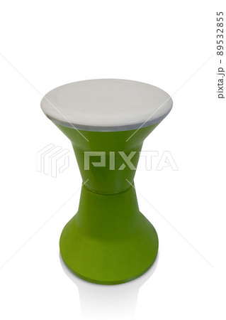 white and green plastic stool on white background, object, comfortable, modern, copy space white and green plastic stool on white background, object, comfortable, modern, copy space 89532855