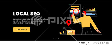 Local SEO marketing poster Local SEO marketing poster 89533216