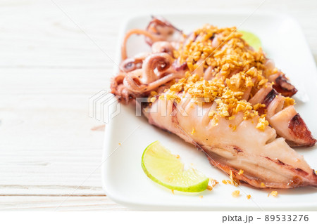 fried squid with garlic fried squid with garlic 89533276