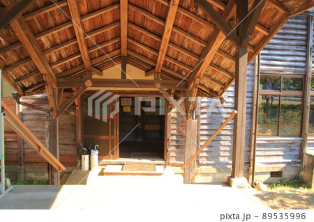 一般公開されている廃校となった旧宇太小学校の木造校舎 一般公開されている廃校となった旧宇太小学校の木造校舎 89535996