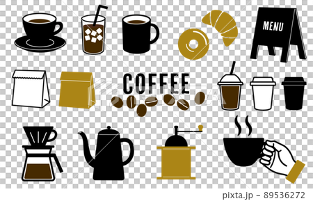 Coffee icon set 89536272