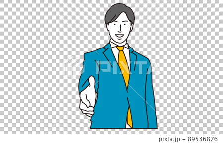 尋求握手的亞裔商人 89536876