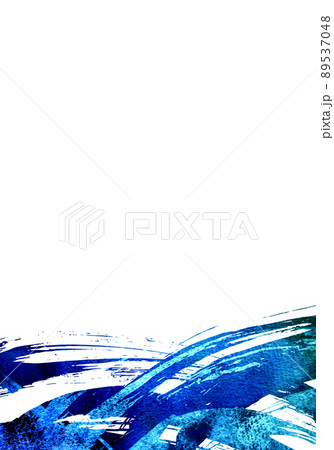 ブルー　ペイント　テクスチャー 89537048