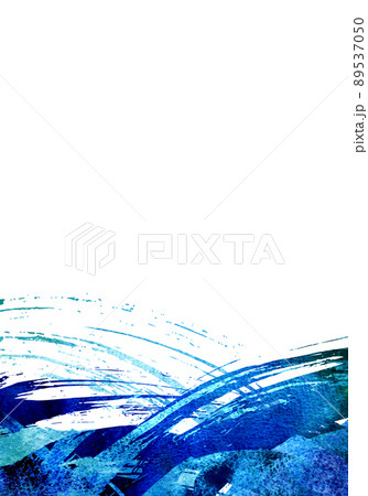ブルー　ペイント　テクスチャー 89537050