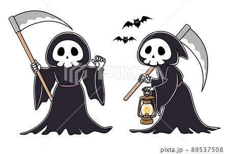 斧を持った死神のイラストセット（全身） 89537508