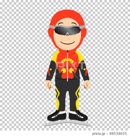 スピードスケート男子のイラスト 89538035