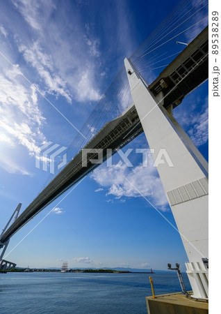 青空の新湊大橋 青空の新湊大橋 89538289
