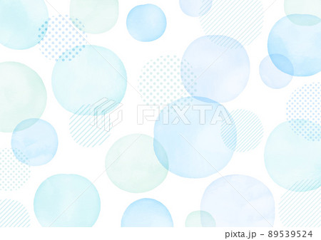 手描き　水彩 ドットのシンプルフレームデザイン 89539524