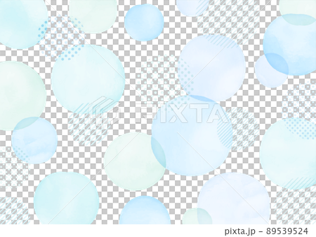 手描き　水彩 ドットのシンプルフレームデザイン 89539524