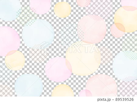 手描き 水彩 ドットのシンプルフレームデザイン 手描き 水彩 ドットのシンプルフレームデザイン 89539526