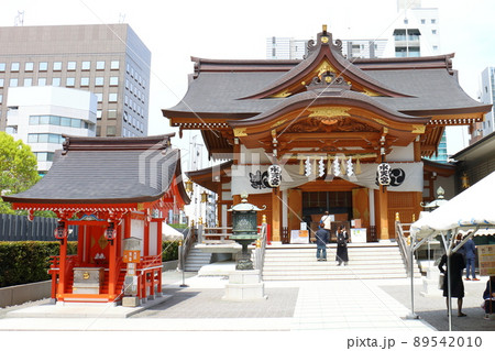 水天宮 (東京都中央区日本橋蛎殻町) かきがらちょう 参道入口 水天宮 (東京都中央区日本橋蛎殻町) かきがらちょう 参道入口 89542010