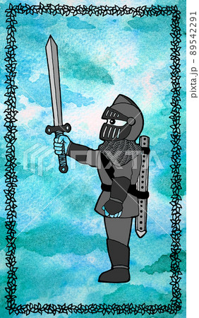 medieval knight armor warrior sword weapon battle helmet cartoon art hand drawing illustration design doodle sketch ace of sword tarot card fortune watercolor painting medieval knight armor warrior sword weapon battle helmet cartoon art hand drawing illustration design doodle sketch ace of sword tarot card fortune watercolor painting 89542291