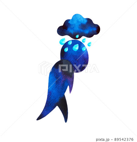 sad rainy cloud head love human negative feeling mind power mental health spiritual abtract art watercolor painting cartoon illustration design drawing icon logo sign symbol sad rainy cloud head love human negative feeling mind power mental health spiritual abtract art watercolor painting cartoon illustration design drawing icon logo sign symbol 89542376