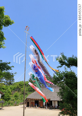 鯉のぼり 端午の節句 皐月の空 青空に泳ぐ鯉のぼり 鯉のぼり 端午の節句 皐月の空 青空に泳ぐ鯉のぼり 89545537