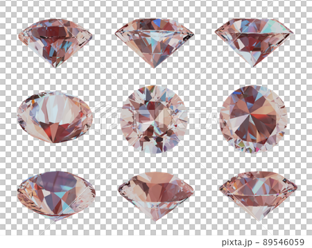 ブリリアントカットの宝石 89546059