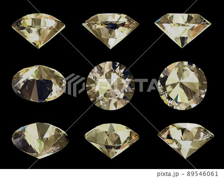 ブリリアントカットの宝石 89546061