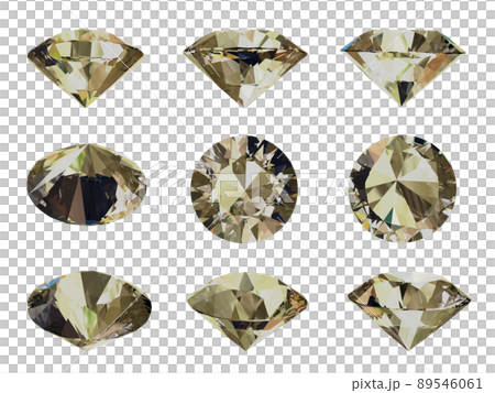 ブリリアントカットの宝石 89546061
