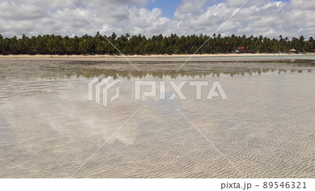 beautiful turquoise beach on the brazilian coast in Maragogi, Alagoas, Brazil 89546321