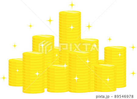 お金　コイン　山積み　ピカピカ 89546978