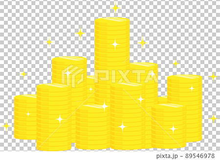 お金　コイン　山積み　ピカピカ 89546978