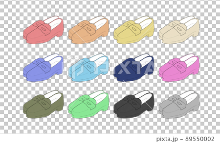 ローファーのイラストセット 89550002