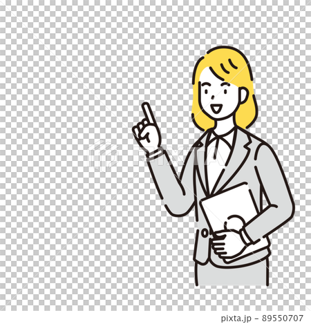人物イラスト 線画 人物イラスト 線画 89550707