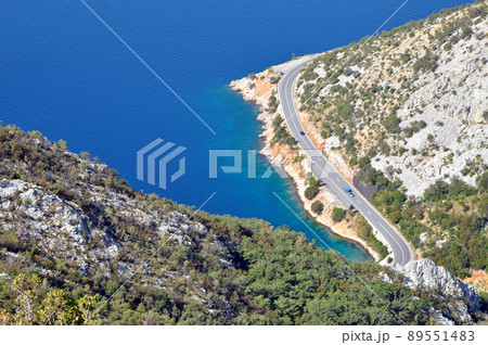 Rocky sea coastline Rocky sea coastline 89551483