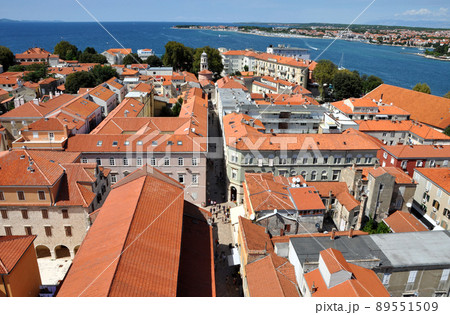 Aerial view of Zadar, Croatia 89551509