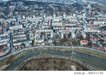 Aerial urban landscape 89551736