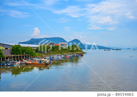Anchorage for small fishing boats on the island Anchorage for small fishing boats on the island 89554063
