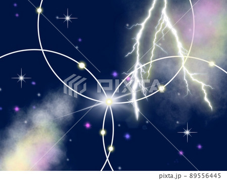 星空の背景素材 ギャラクシー 銀河 仮想空間のイラスト素材