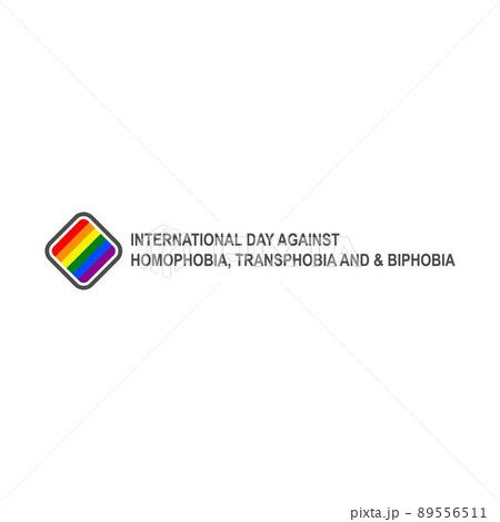 Homophobia, transphobia, and biphobia icon design illustration 89556511