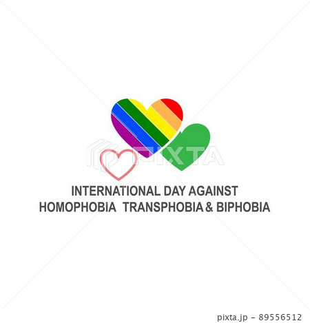 Homophobia, transphobia, and biphobia icon design illustration 89556512