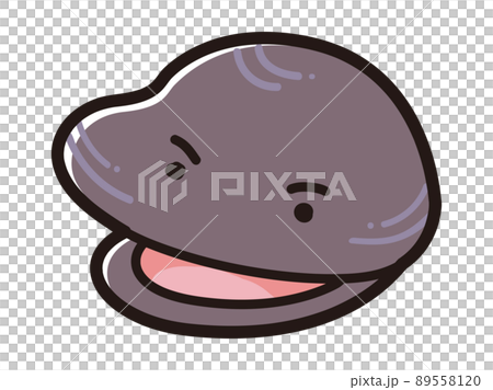 Illustration of a clam character Illustration of a clam character 89558120
