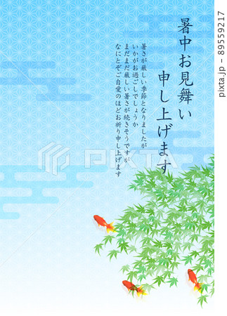 金魚 もみじ 和柄 背景 金魚 もみじ 和柄 背景 89559217