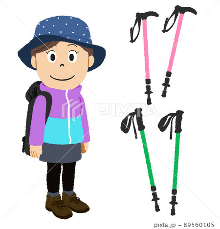 トレッキングのイラスト 89560105
