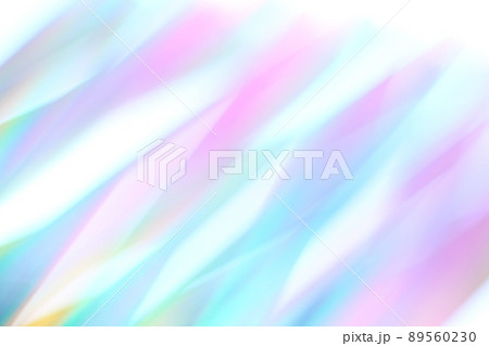 レインボーカラーの背景　ゆるやかな流れ・ライン　ファンタジー　 89560230