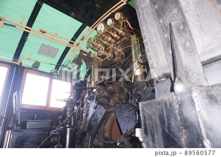 C591号 蒸気機関車 運転席 操縦席 C591号 蒸気機関車 運転席 操縦席 89560577