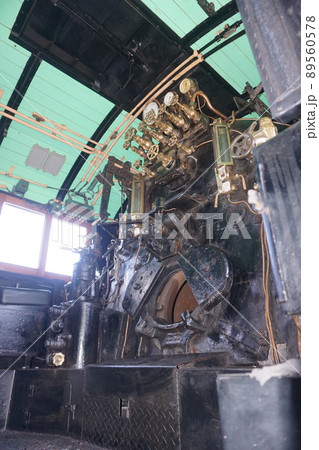 C591号 蒸気機関車操縦席 運転席 C591号 蒸気機関車操縦席 運転席 89560578