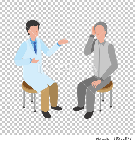 カウンセリングをする男性 89561978