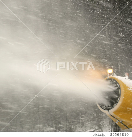 Snow cannon at work Snow cannon at work 89562810