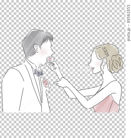 結婚式でファーストバイトするカップル 結婚式でファーストバイトするカップル 89562855