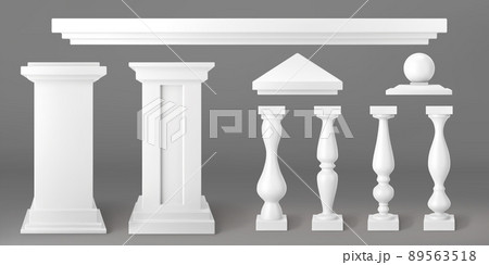 Architecture elements of balustrade 89563518