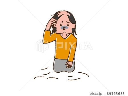 抜毛症の女性 さまざまな心の病気、症状を抱える人々 温かみのある手書きの人物イラスト 抜毛症の女性 さまざまな心の病気、症状を抱える人々 温かみのある手書きの人物イラスト 89563683